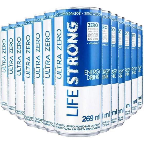 Imagem de Energético Life Strong Energy Drink 12 unidades Tradicional