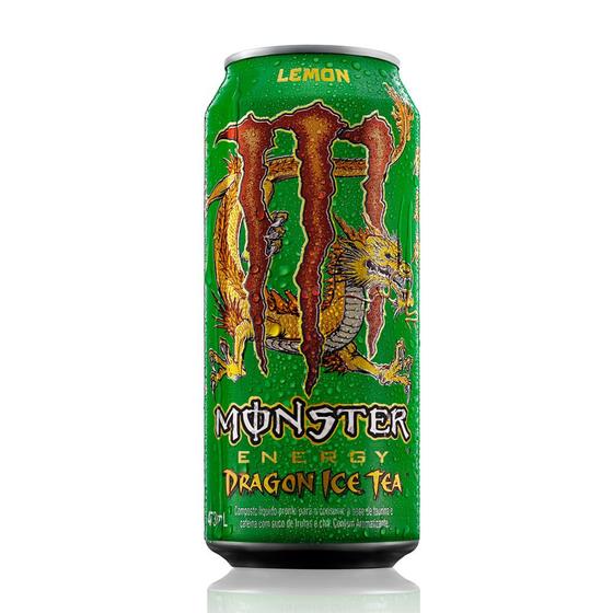 Energético Monster Energy Dragon Ice Tea Lemon 473ml Bebida Energética Magazine Luiza
