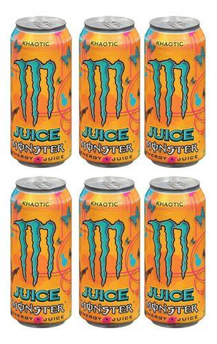 Energético Monster Energy Drink Khaotic 473ml - 6 Unidades Menor preço em Energético Monster Energy Drink Khaotic 473ml - 6 Unidades