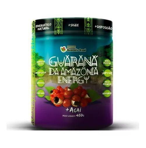 Imagem de Energético Natural Guaraná Da Amazônia Energy Sabor Guaraná Com Açaí 450g Buonovita