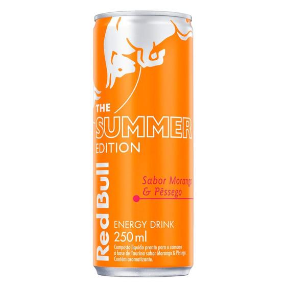 Imagem de Energético Red Bull The Summer Edition Sabor Morango e Pêssego 250ml