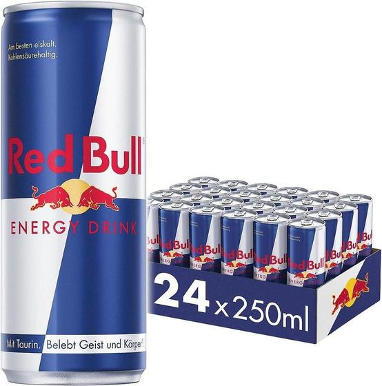 Energético Red Bull Tradicional 24x250ml Kit Atacado Original
