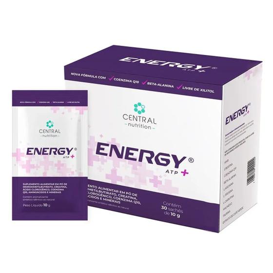 Imagem de Energy ATP + Sabor Limão 30 Sachês De 10g Cada Central Nutrition