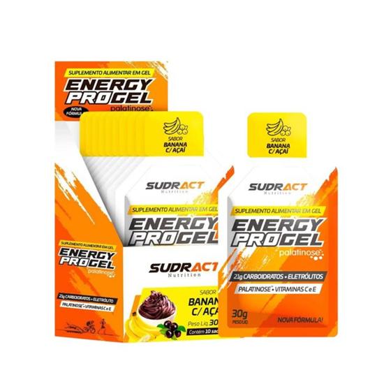 Imagem de Energy pro gel banana c/ açaí sudract 300g 10 sachê