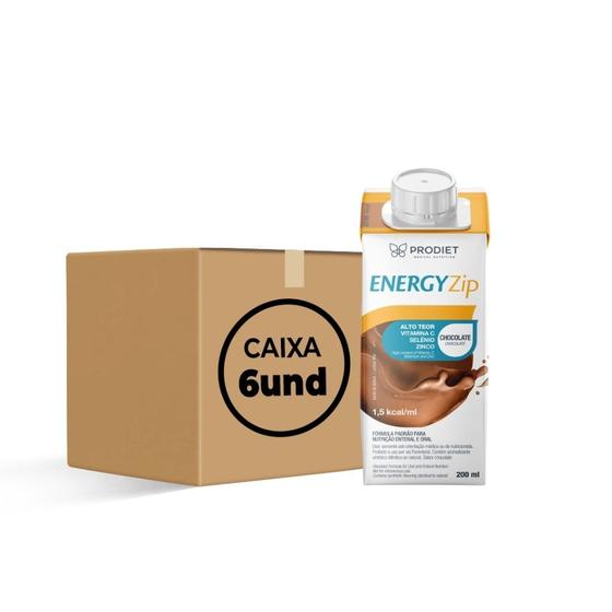 Imagem de Energyzip 200 ML Chocolate (KIT C/06) - Prodiet