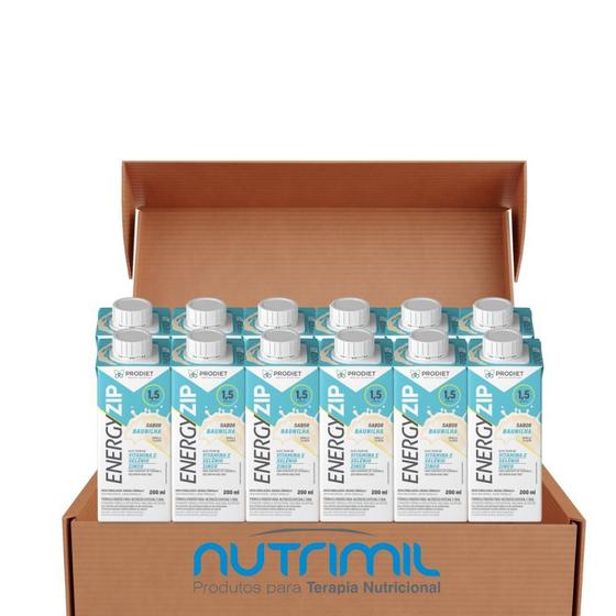 Imagem de Energyzip Baunilha 200ml - Prodiet Kit Com 12