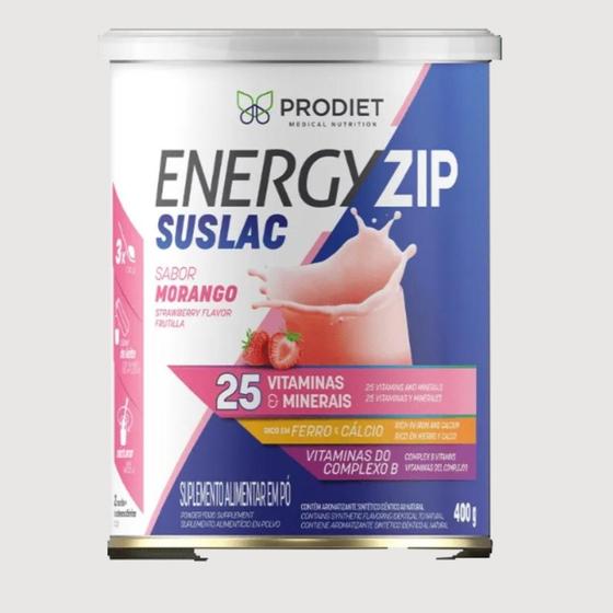 Imagem de Energyzip Suslac 400g - Morango - PRODIET