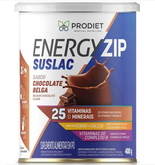 Imagem de Energyzip suslac chocolate 400g - prodiet