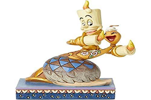 Imagem de Enesco Disney Traditions por Jim Shore A Bela e a Fera Lumiere e Plumette Figurine, 5,75 Polegadas, Multicolor