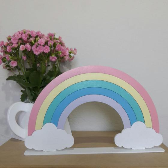 Imagem de Enfeite Arco Íris mdf 3mm pintado decoração infantil