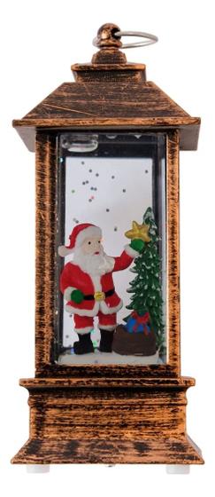 Imagem de Enfeite Árvore Natal Arandela Com Luz Led 13cm - Vidro