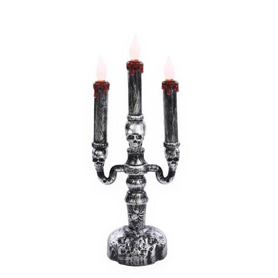 Imagem de Enfeite candelabro enfeiticado com luz c/1 un halloween