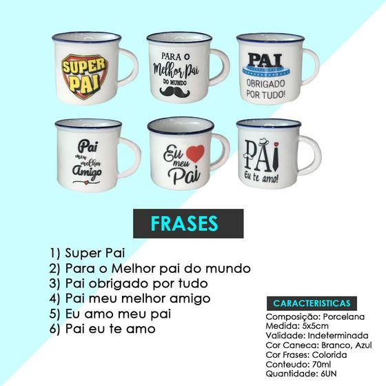 Imagem de Enfeite Caneca De Porcelana Pai Café