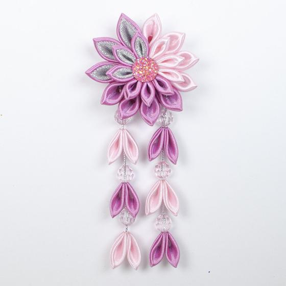 Imagem de Enfeite De Flor P/ Cabelo - Kanzashi. Modelo Marghy