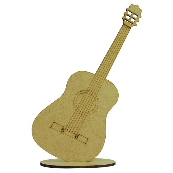 Imagem de Enfeite de Mesa Violão Grand Concert C/ Base 19,5cm Madeira MDF