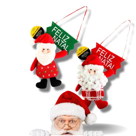 Imagem de Enfeite de natal de Porta Papai Noel decoração natalina decorativo Artesanal