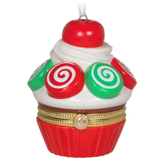 Imagem de Enfeite de Natal Hallmark Keepsake 2022, cupcake de Natal