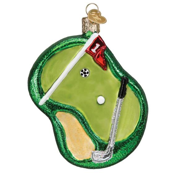 Imagem de Enfeite de Natal Old World Putting Green Glass 44156