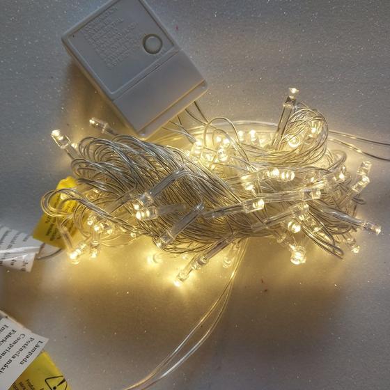 Imagem de Enfeite De Natal Pisca Pisca 8 Funções 100Leds 127V