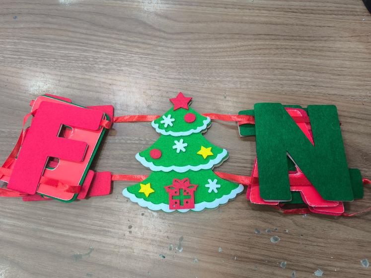 Imagem de Enfeite de Natal placa feliz Natal