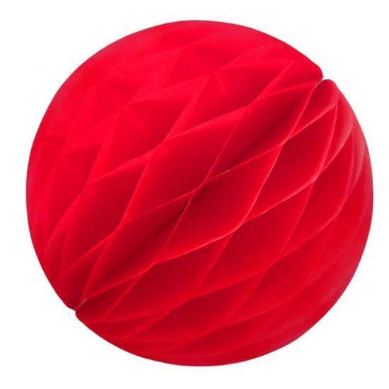 Imagem de Enfeite de Papel Globo 21cm Vermelho - 1 Un