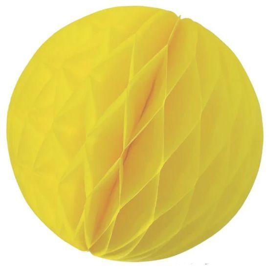 Imagem de Enfeite de Papel Globo 34cm Amarelo Claro - 1 Un