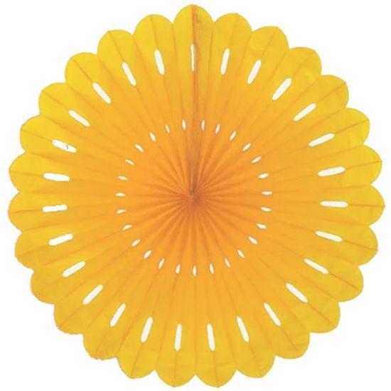 Imagem de Enfeite de Papel Margarida Fiorata 63cm Amarelo Ouro - 1 Un