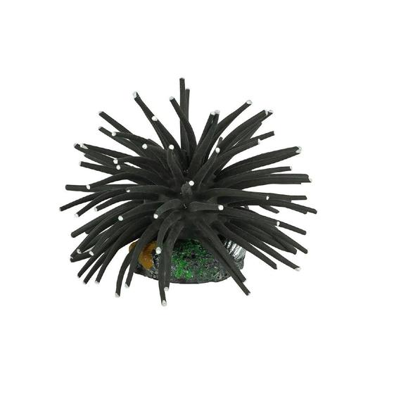 Imagem de Enfeite de silicone soma anemona short preta 6 cm