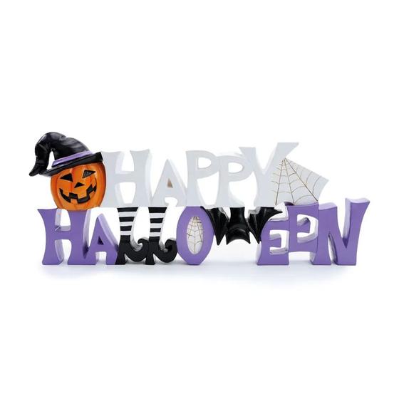 Imagem de Enfeite Decorativo Halloween - Happy Halloween Divertido - 16x38cm - 1 unidade - Cromus - Rizzo