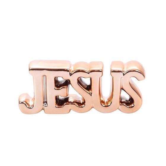 Imagem de Enfeite Decorativo Jesus Rose Gold