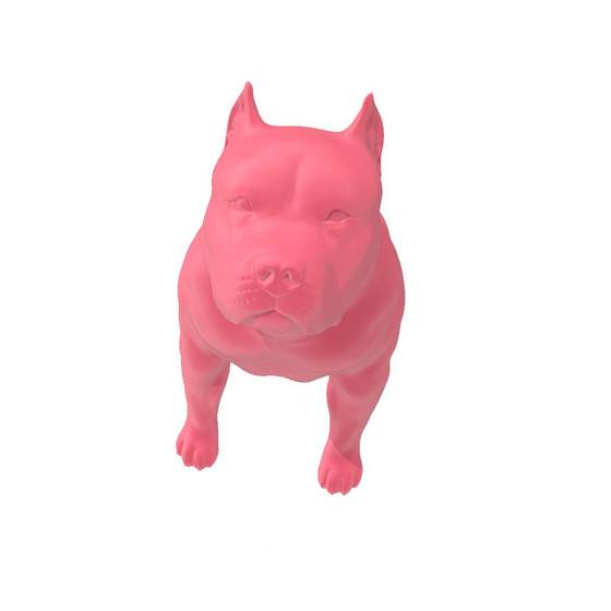 Imagem de Enfeite Decorativo Pitbull Macho 3D Branco