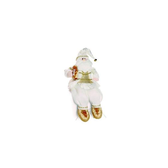 Imagem de Enfeite Dinamarca Boneco Papai Noel Sentado 52 X 13 Cm