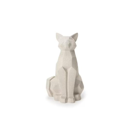 Imagem de Enfeite Estátua Decorativa Gato Geométrico Adorno Animal - 7908103759050