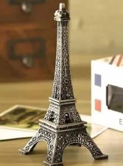 Imagem de Enfeite Mini Torre Eiffel Metal Paris Decoração 25cm
