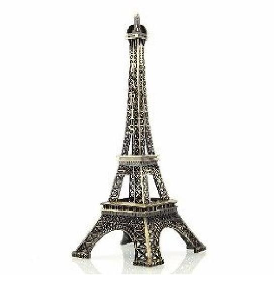 Imagem de Enfeite Miniatura Torre Eiffel Metal Paris Decoração 25cm