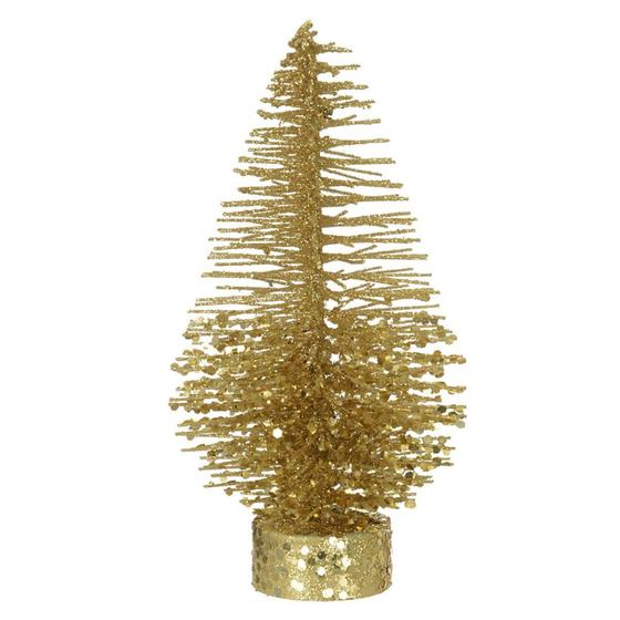 Imagem de Enfeite Natal Árvore Decorativa Dourado 16cm - DA