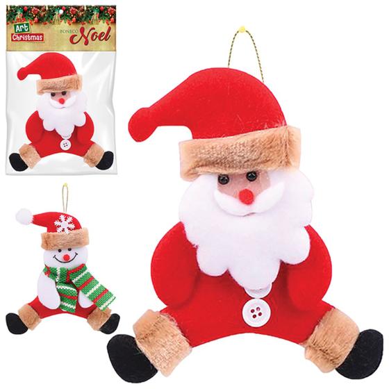 Imagem de Enfeite Natalino Noel/Boneco 11x13cm - Estampas Sortidas