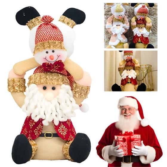 Imagem de Enfeite Papai Noel Boneco de Neve Boneco Decoração Natal 