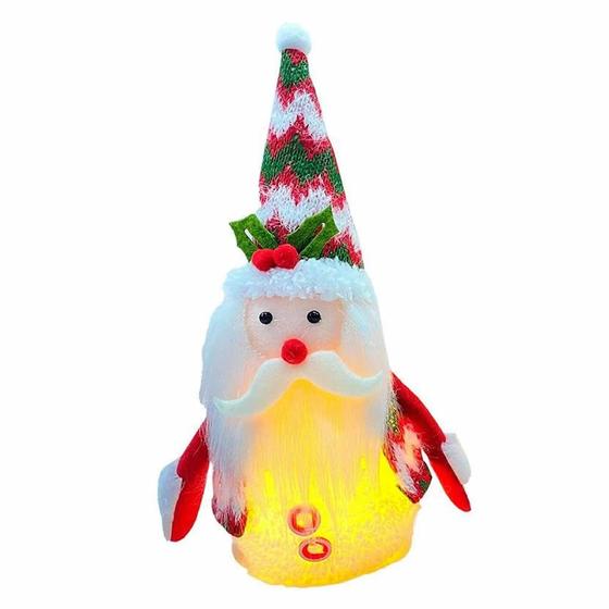 Imagem de Enfeite Papai Noel com LED Xad/Bco 25cm Natal - un