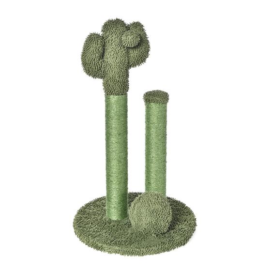 Imagem de Enfeite para Arranhar Gatos Amazon Basics - Cactus Triplo Verde