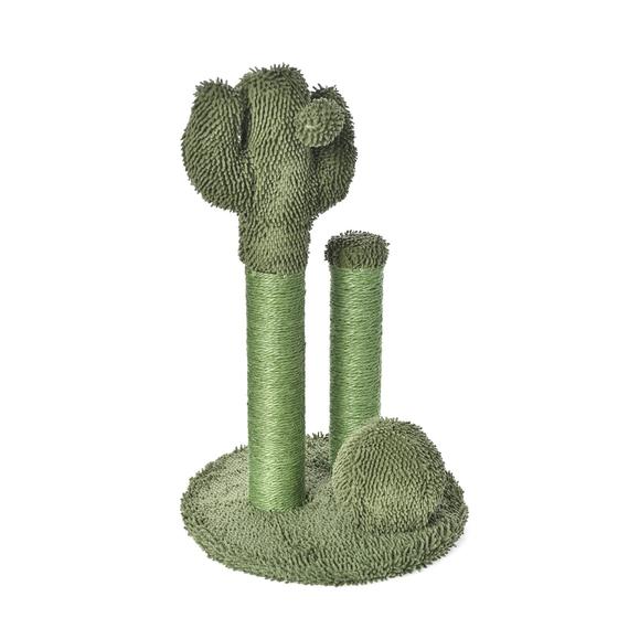 Imagem de Enfeite para Arranhar Gatos Amazon Basics - Cactus Triplo Verde