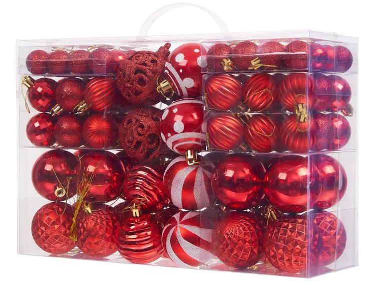 Imagem de Enfeites de bola de Natal Zhuqing 100PCS à prova de estilhaçamento