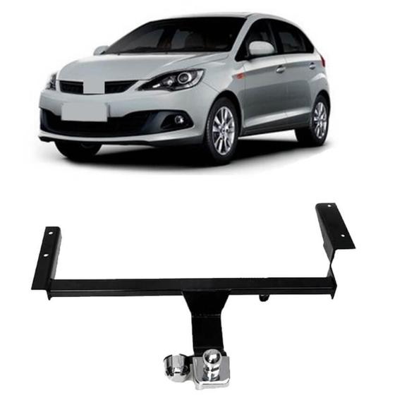 Imagem de Engate Braconi Celer Hatch 2013 2014 Não Precisa Furar Tração até 450Kg Modelo Fixo com Bola Cromada - IM-130