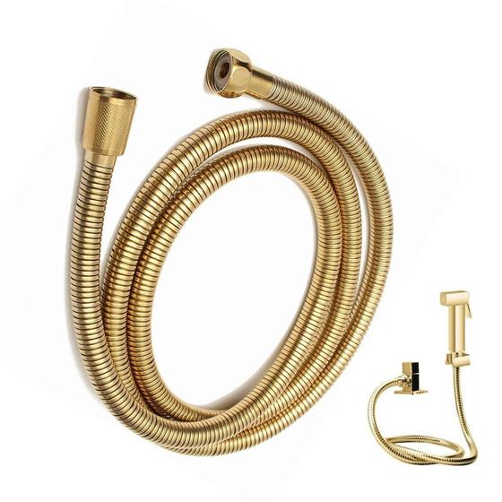 Imagem de Engate de Ducha Higienica Chuveirinho 1 Metro e 20cm Banheiro Lavabo Chuveiro Mangueira Flexivel