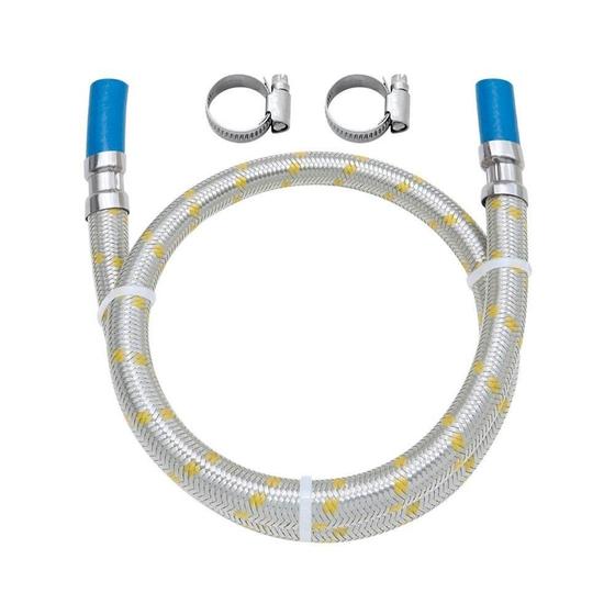 Imagem de Engate Flexível Blukit Inox para Gás para Espigão com Abraçadeira 1,20m
