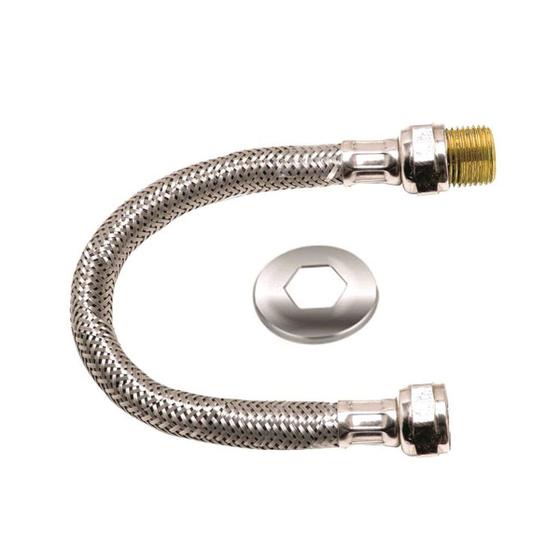 Engate Flexível Mangueira Inox Trançado 40cm Quente Fria Menor preço em Engate Flexível Mangueira Inox Trançado 40cm Quente Fria