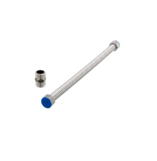 Imagem de Engate Inox Rígido P/Aquecedor - F1/2 X F1/2 - C/ Niple - 40Cm