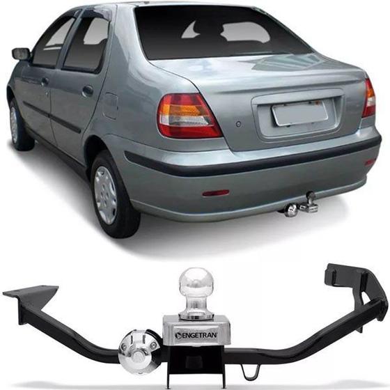 Imagem de Engate Para Reboque Rabicho Fiat Siena 1997 Até 2010 Tração 400Kg InMetro