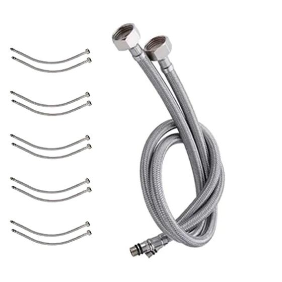 Engate Rabicho Mangueira 80cm Monocomando Kit 5 Unidades Flexivel ...