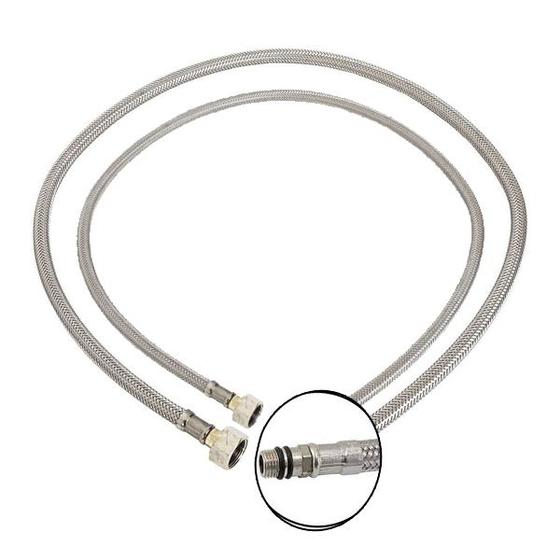 Engate Rabicho Par 80cm Monocomando Torneira Misturador Água Quente Fria Grande Flexível Mangueira Banheiro Cozinha CompridO é boa?